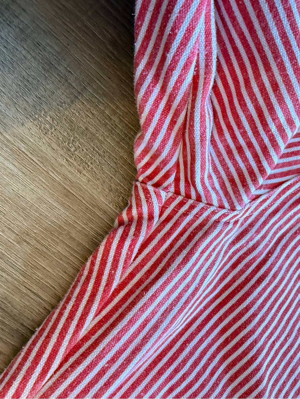 Sonderhaus Daphne Barrel Leg Red Striped Pants Artsy Scandi 100% Cotton XL - Picture 8 of 13